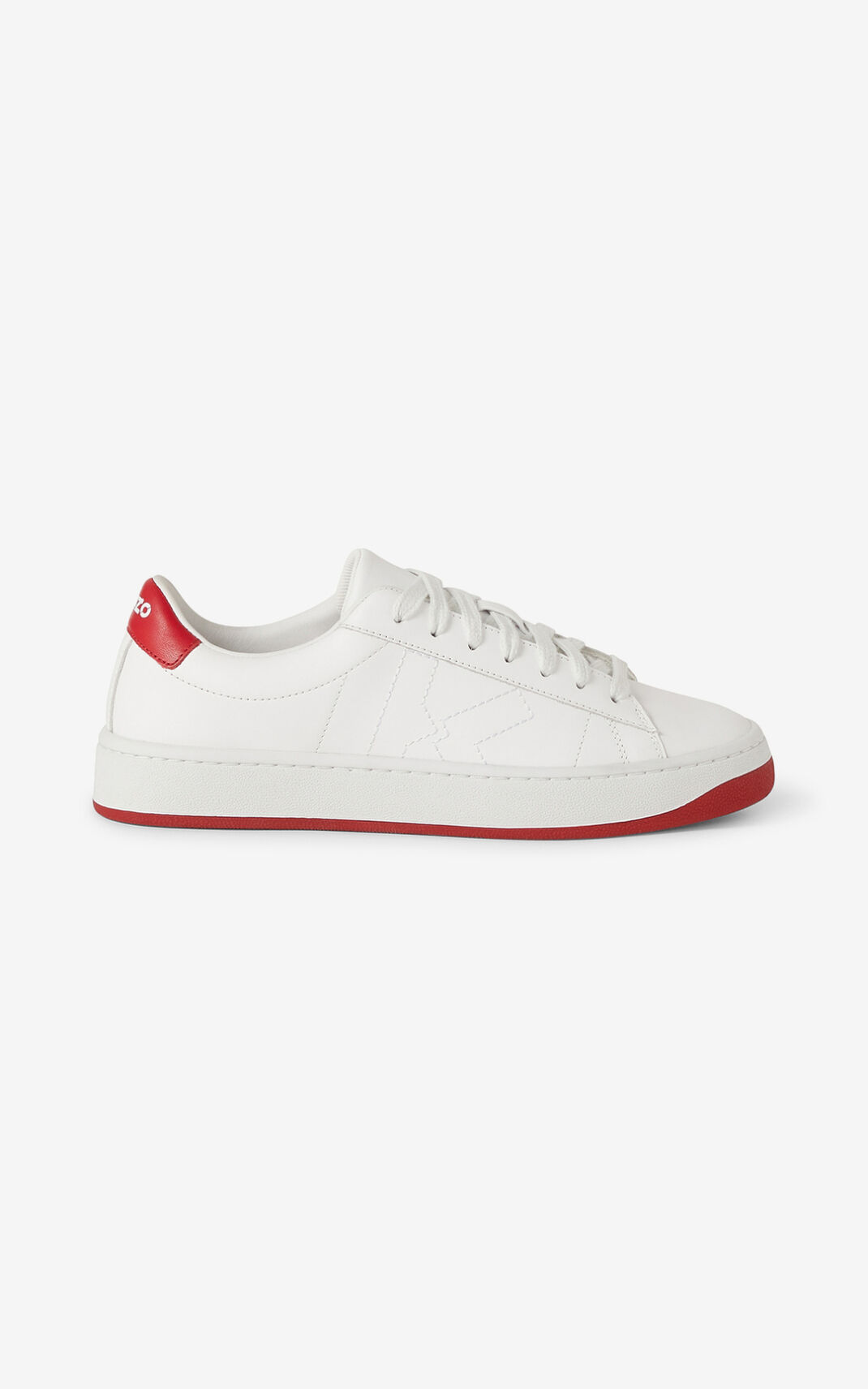 Kenzo Kourt K Logo Läder Sneakers Dam | 09316-YDNW